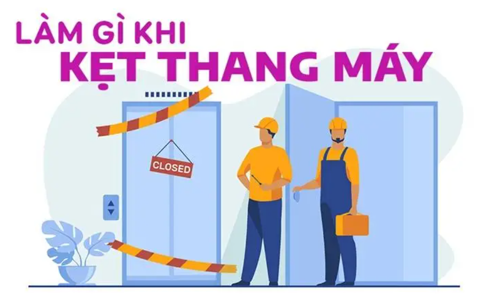 Cách xử lý khi bị mắc kẹt trong thang máy gặp cháy